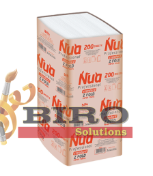 Prosoape de mîini 2 str, 230x225 mm, 200 buc, Cellulosa Premium Z Fold, Nua Professional 1/15, 500567